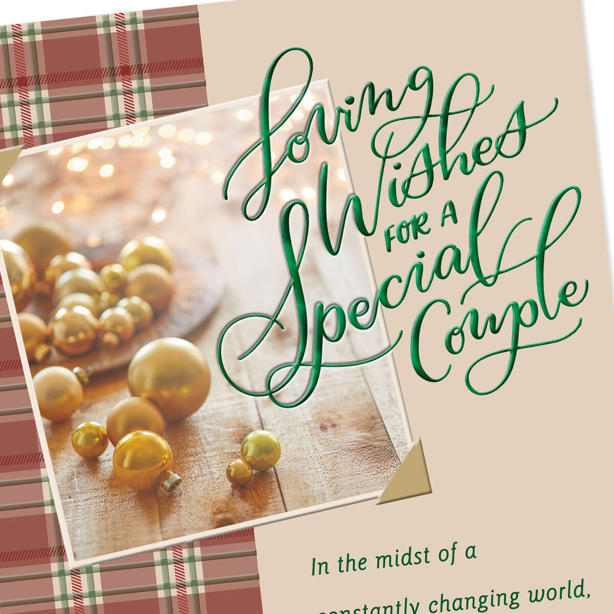 Our Church Family Religious Christmas Card for Ministry Couple