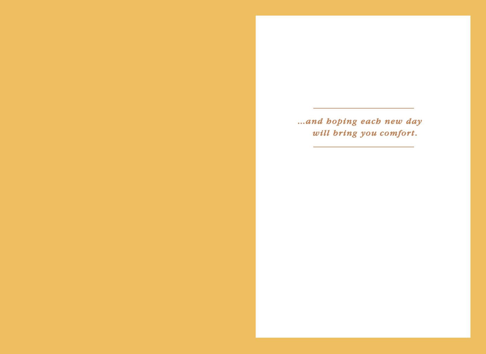 Sunflower and Sunlight Sympathy Card