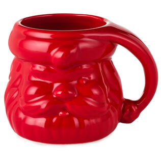Red Sculpted Santa Mug, 8 oz.