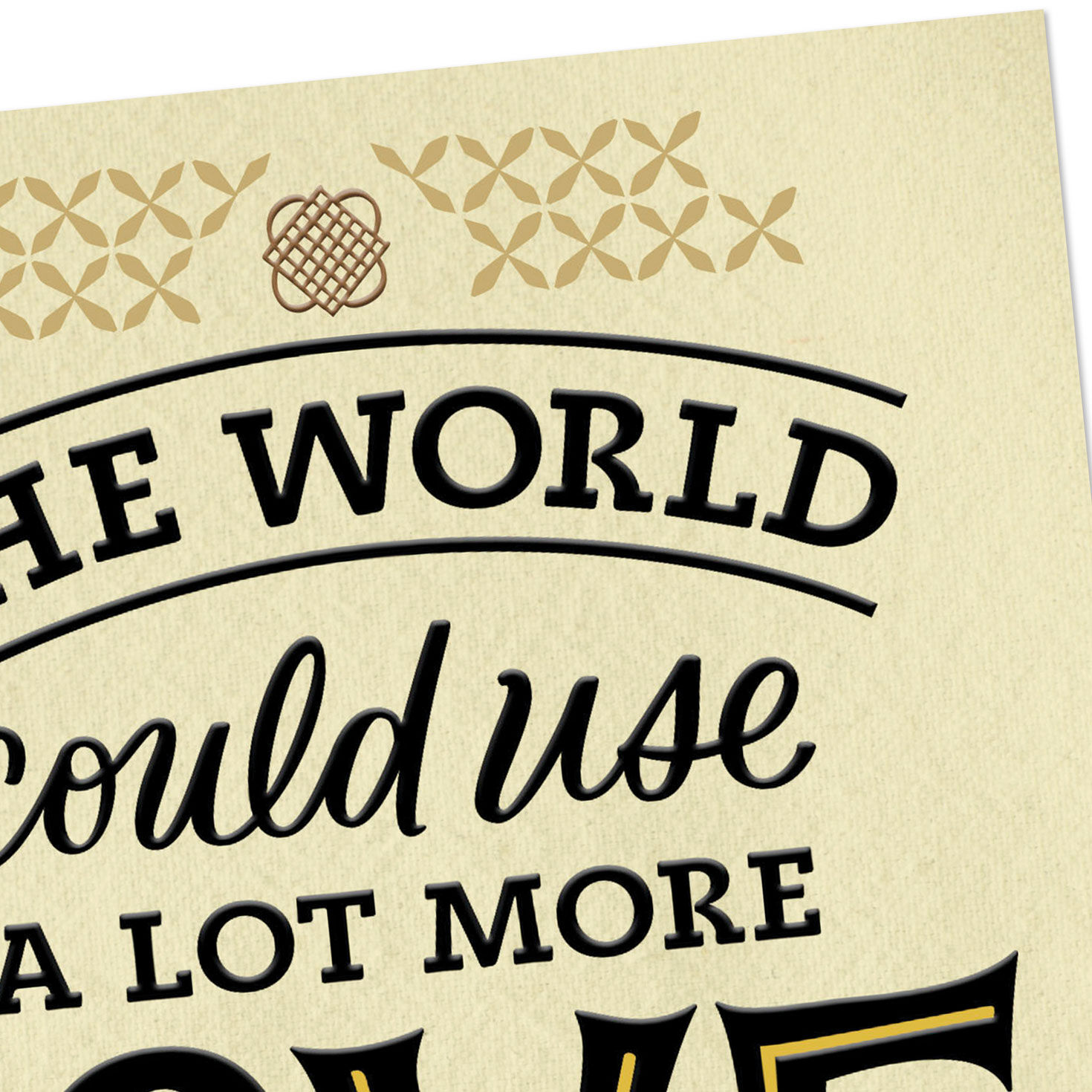 Black and Ivory Lettering Anniversary Card Card Front Detail image number 5