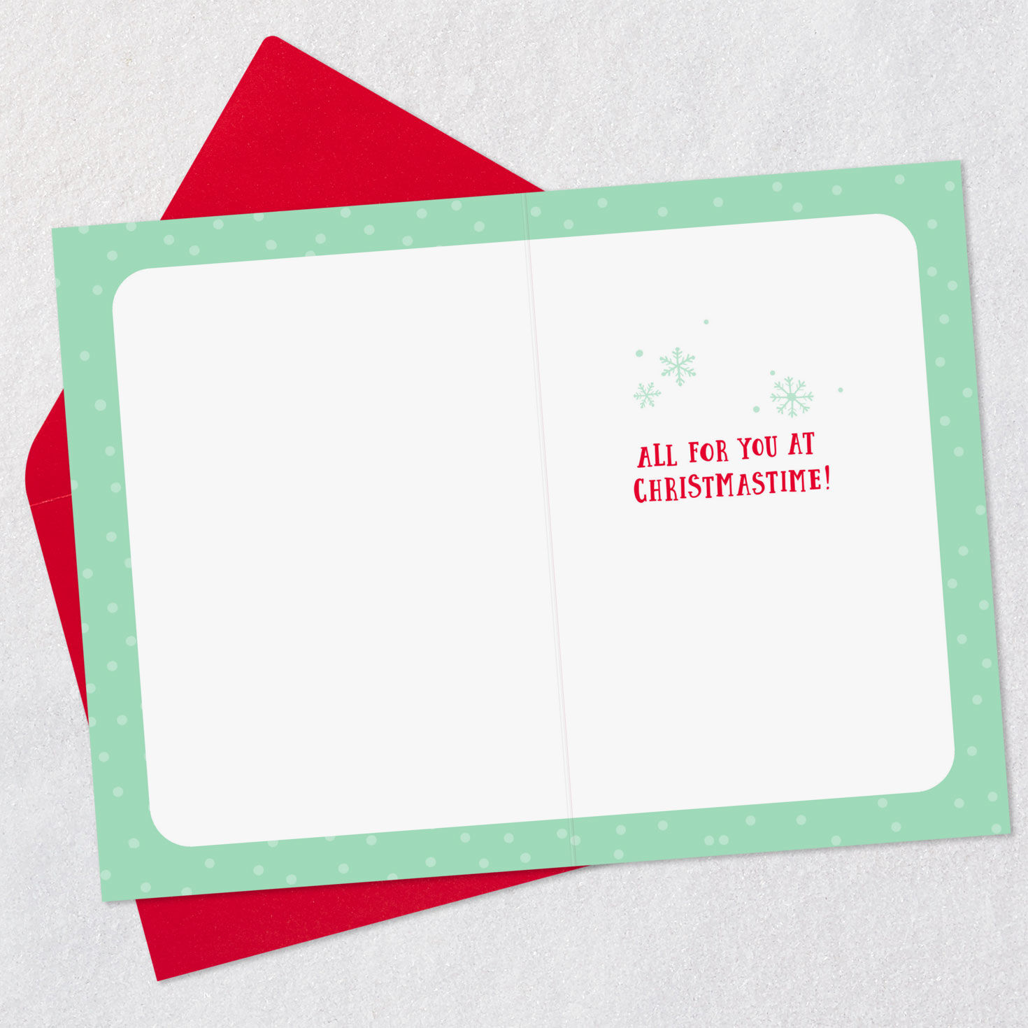 Penguins in Winter Attire Christmas Card Open card with envelope image number 3