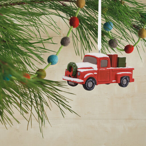 Red Pickup Truck Hallmark Ornament, 