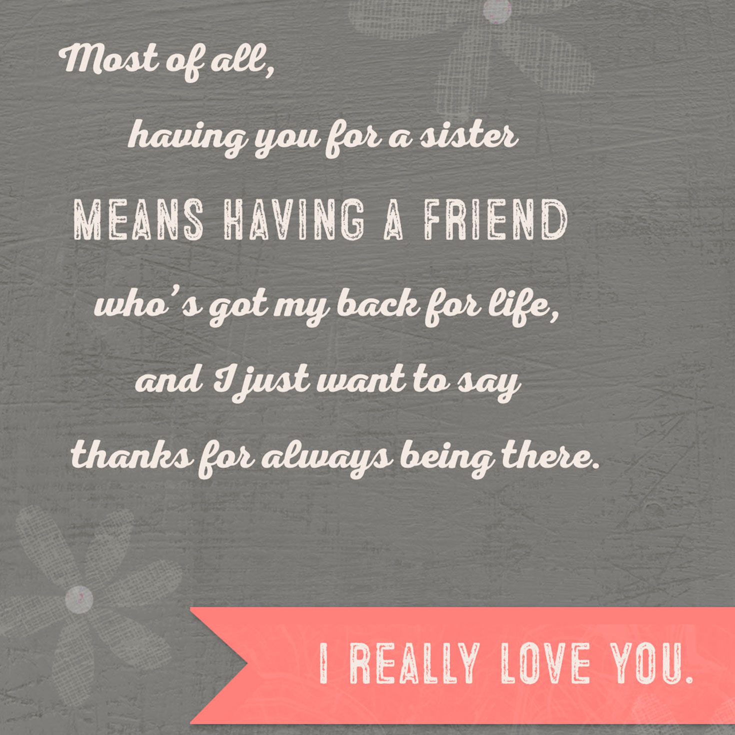My Sister, A Friend for Life Birthday Card for only USD 3.99 | Hallmark