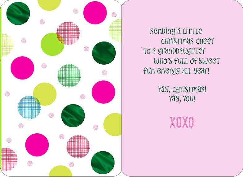 M E R-R-Y Granddaughter Christmas Card