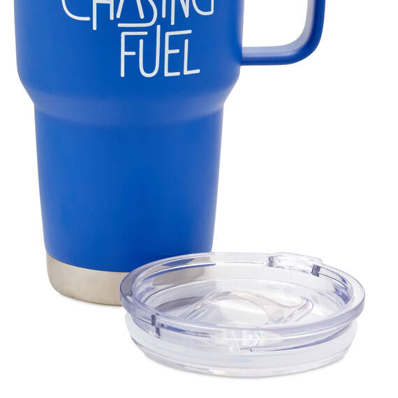 Grandkid Chasing Fuel Father's Day Blue Travel Mug With Socks, , large image number 3