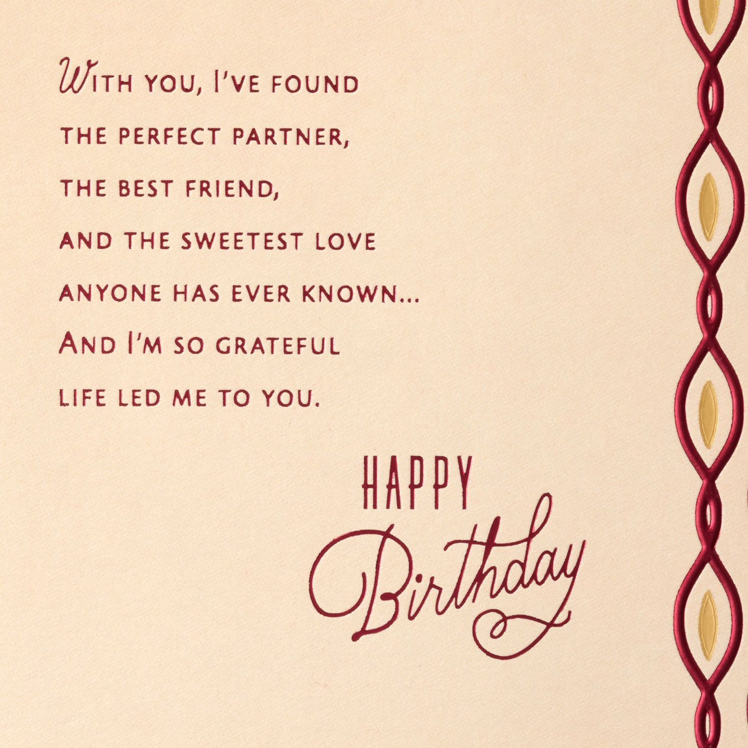 Hallmark Greeting Card-The Wonderful Man I Love Birthday Card 