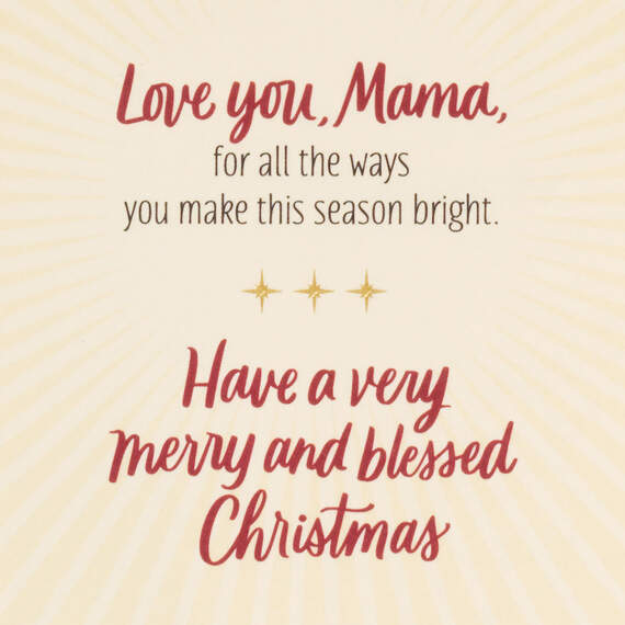 Love the Light You Shine Christmas Card for Mama, , large image number 3