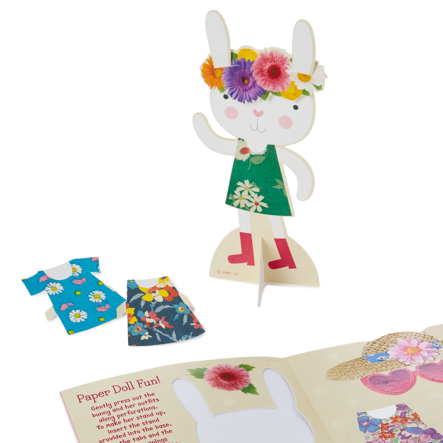To a Cute, Cool Girl Easter Card for Kids With Paper Doll, , large image number 8