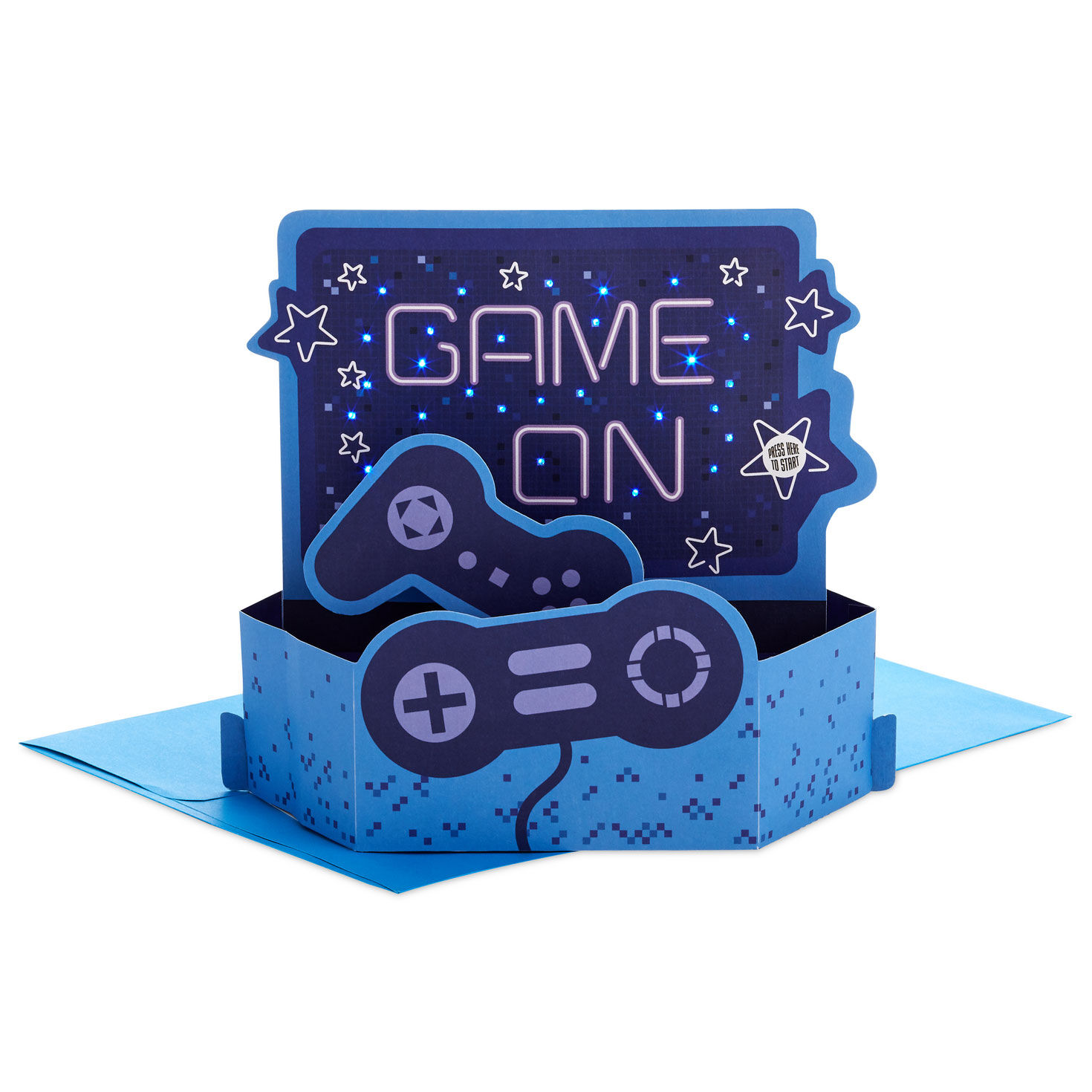 Video Game You're the Best 3D Pop-Up Card With Sound and Light
