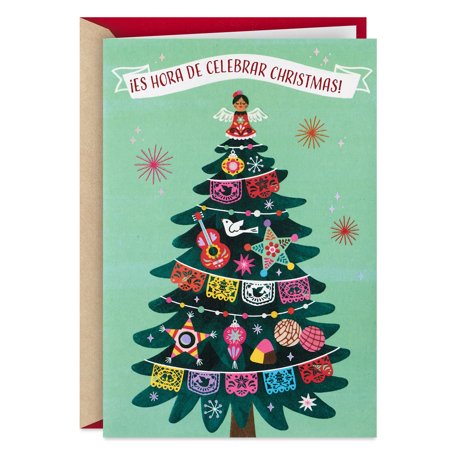 Time for Traditions and Good Vibes Spanish-Language and English Money Holder Christmas Card for only USD 5.59 | Hallmark