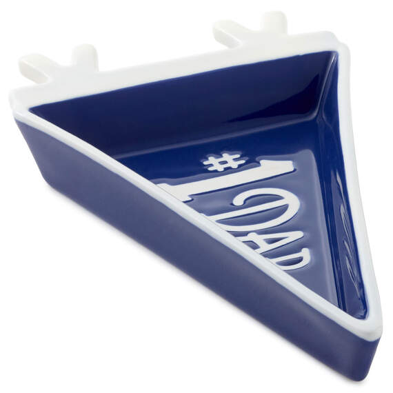 #1 Dad Pennant-Shaped Trinket Tray, , large image number 1