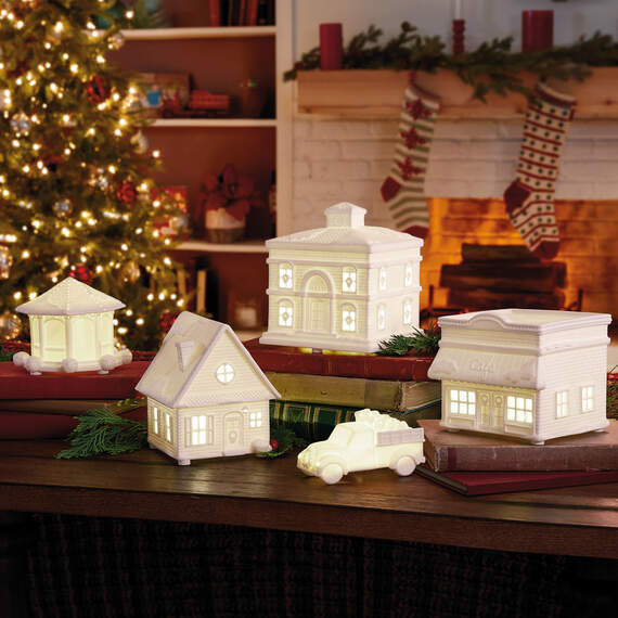Hallmark Channel Musical Christmas Village With Light, Set of 5, , large image number 2