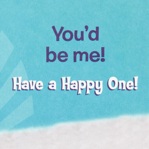 Cool Penguin Funny Birthday Card for Sister, 