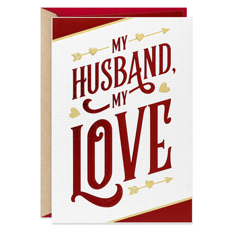 So Lucky to Love You Valentine's Day Card for Husband