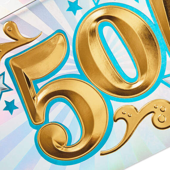 Here's to Fifty 50th Birthday Card, , large image number 4