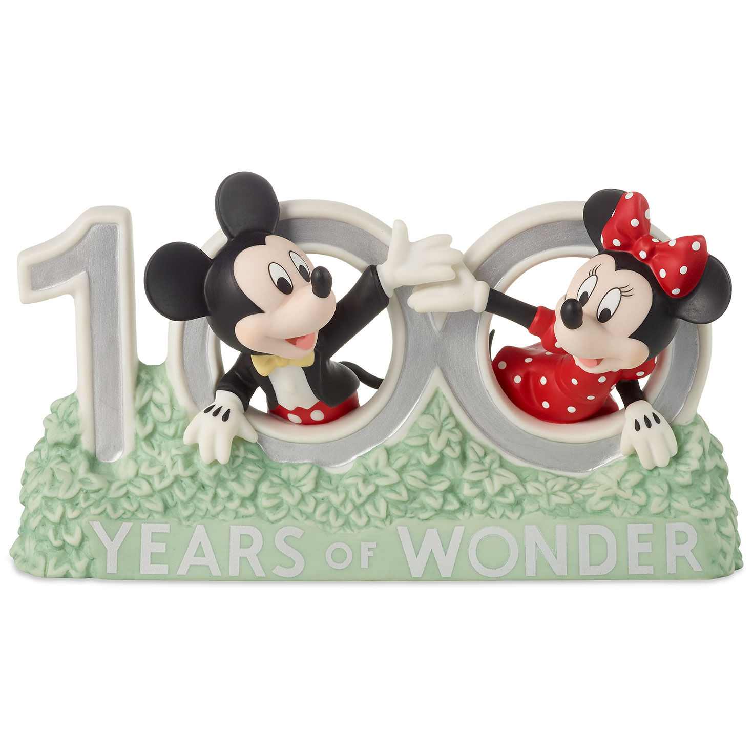 Precious Moments Disney 100 Years of Wonder Mickey and Minnie Figurine, 4.6"