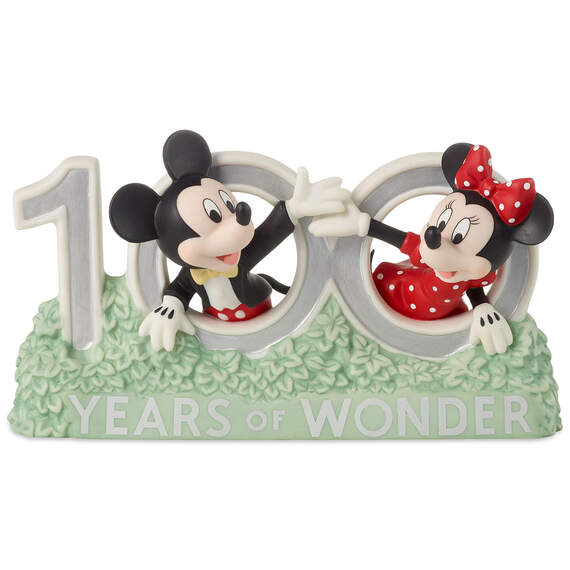Precious Moments Disney 100 Years of Wonder Mickey and Minnie Figurine, 4.6"