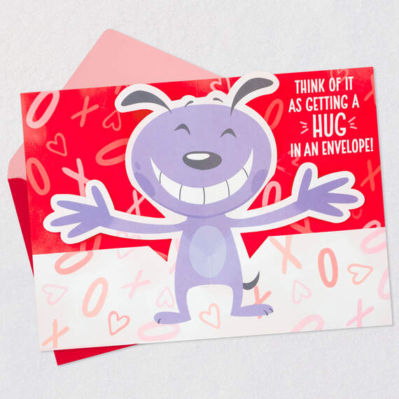 Hug in an Envelope Funny Pop-Up Valentine's Day Card, , large image number 3