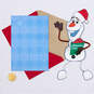 Disney Frozen Olaf Christmas Card for Grandson With Posable Character, , large image number 7
