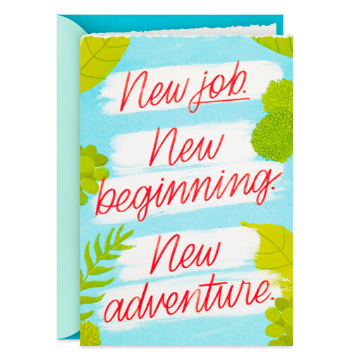 New Adventure, New Beginning New Job Card, 