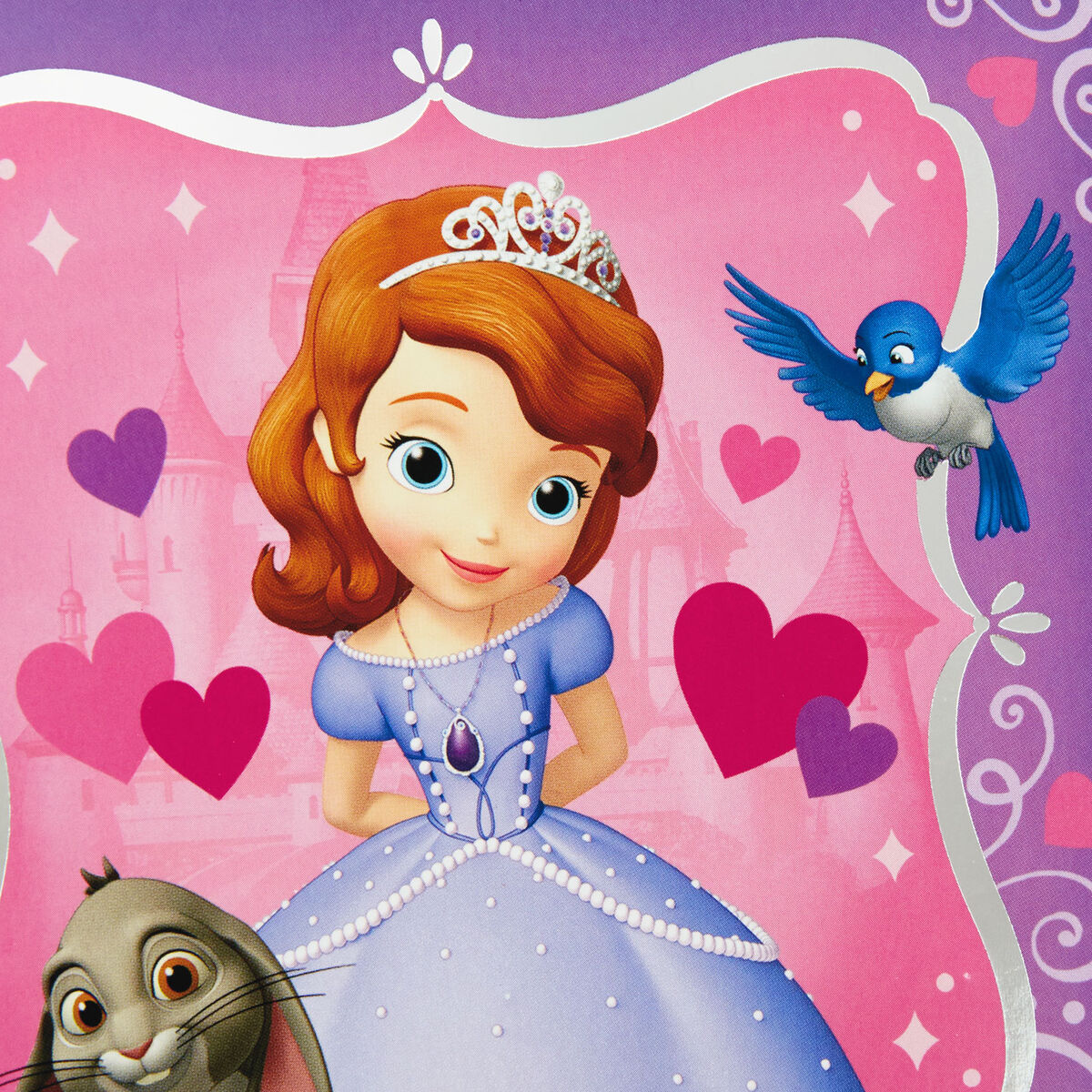 Sofia the First Valentine's Day Card With Paper Jewelry for Daughter ...