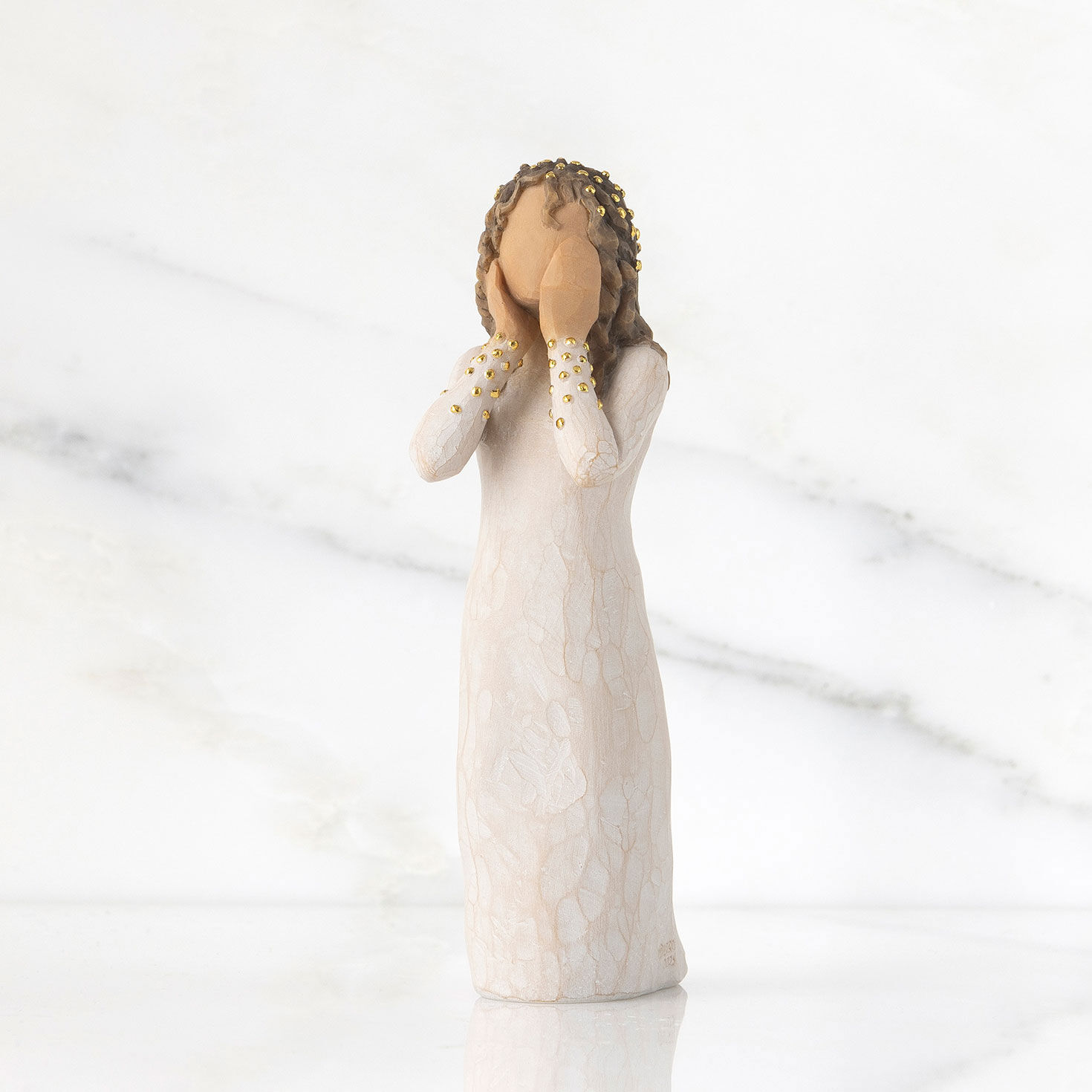 Demdaco Willow Tree Littlest Christmas Angel Figurine, 5.5"