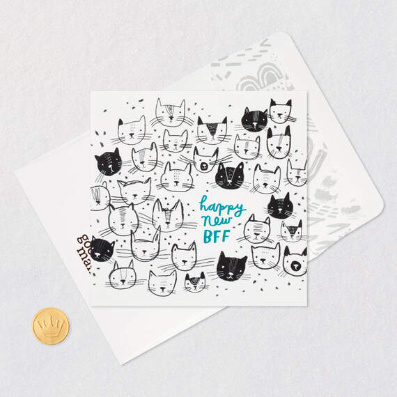 Happy New BFF New Cat Card, , large image number 5