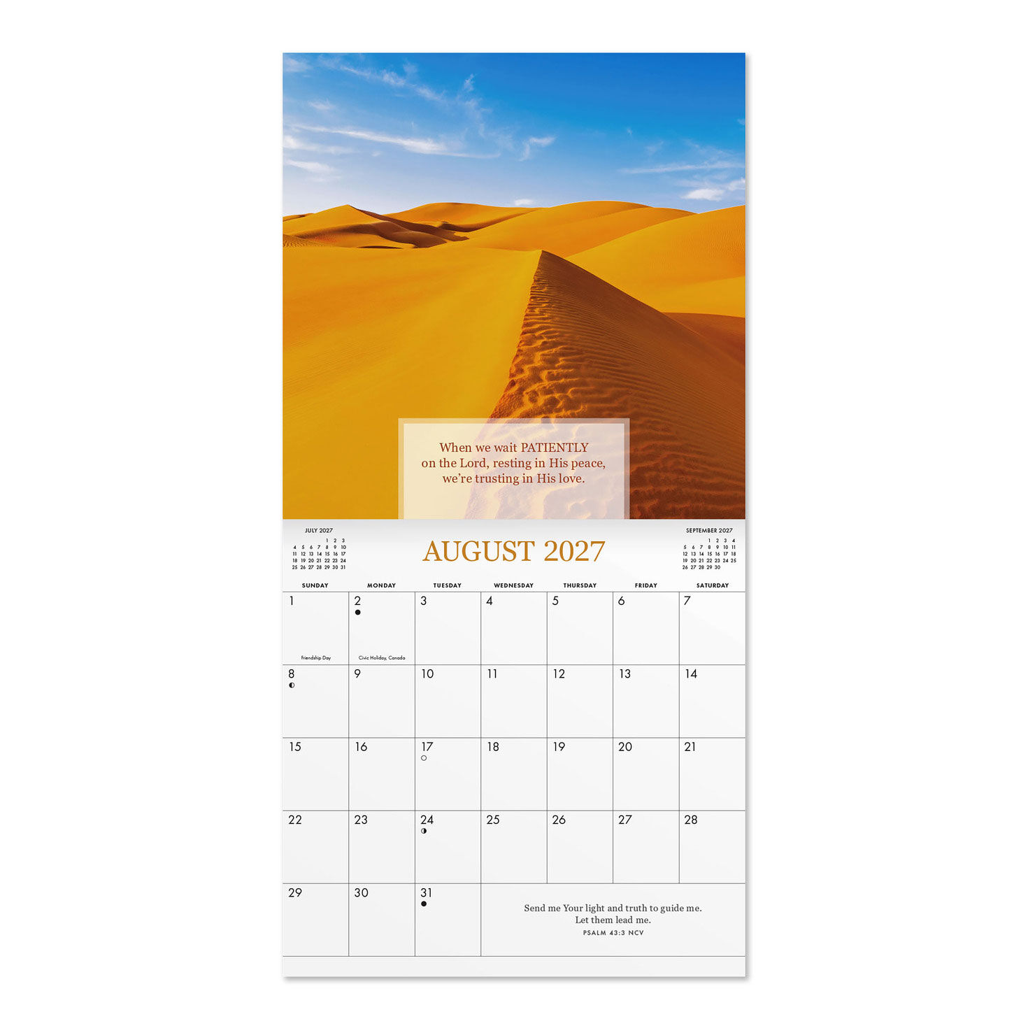 Earth is the Lord's 2027 12-Month Wall Calendar inside spread image number 3
