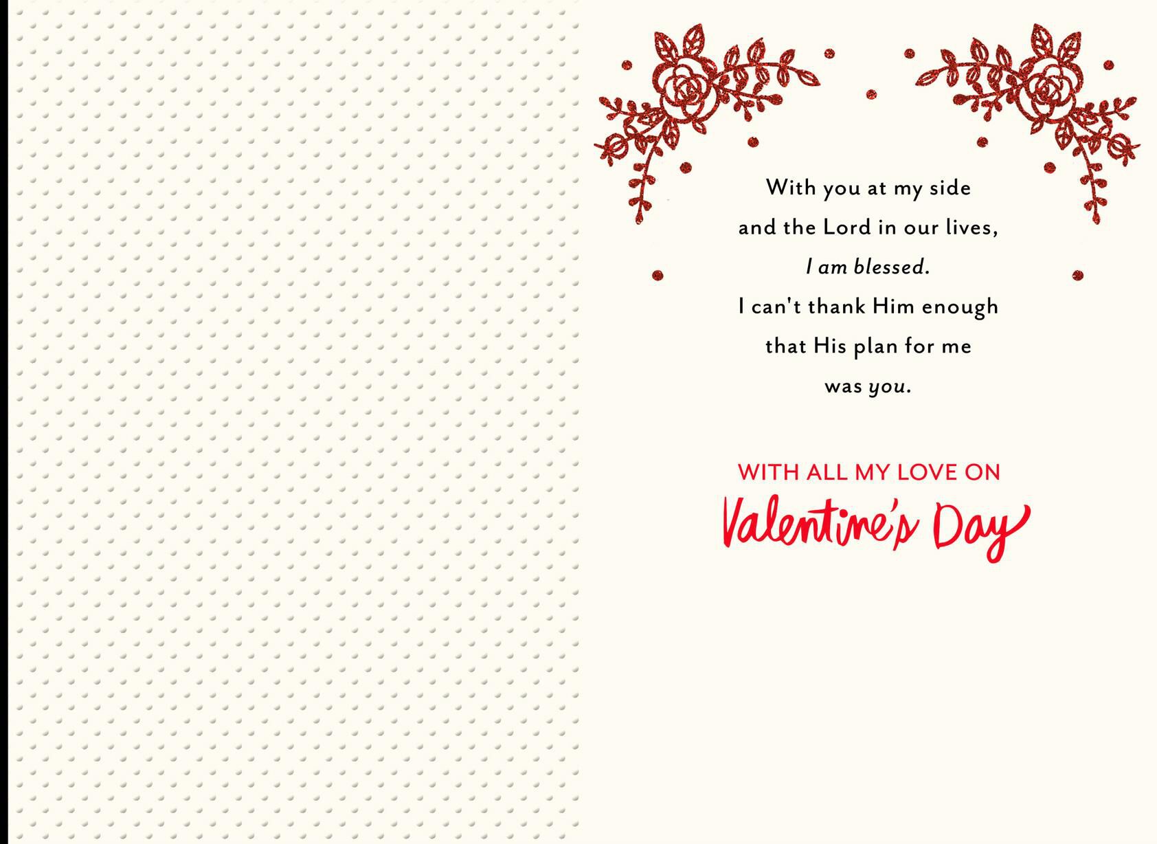 Blessed by You Religious Valentine's Day Card