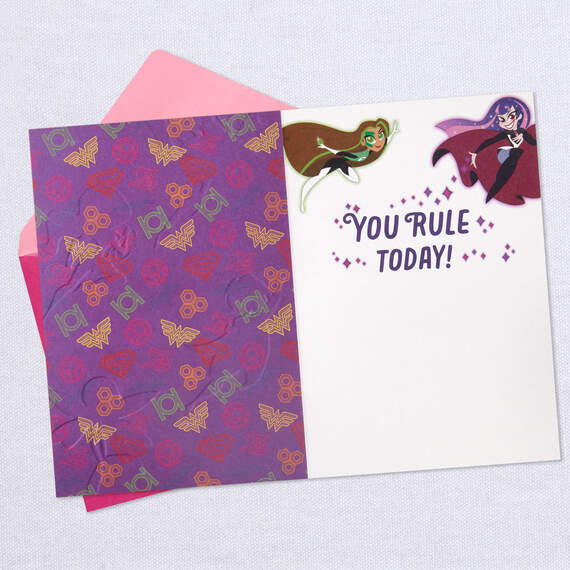 DC Comics™ DC Super Hero Girls™ You Rule Today Birthday Card, , large image number 3