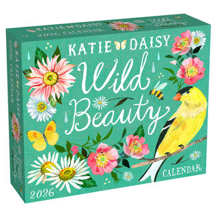Katie Daisy Wild Beauty 2026 Daily Desktop Calendar