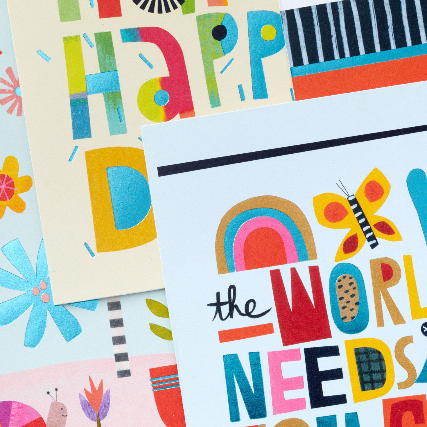 Trendy Lettering Boxed All-Occasion Cards Assortment, Pack of 12 ...