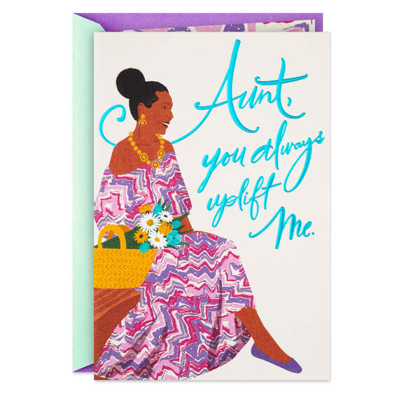 You Always Uplift Me Mother's Day Card for Aunt, , large image number 1
