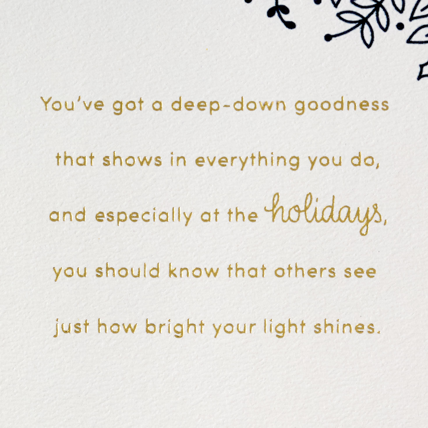 You're a Blessing Flower Doodles Holiday Card Sentiment image number 3