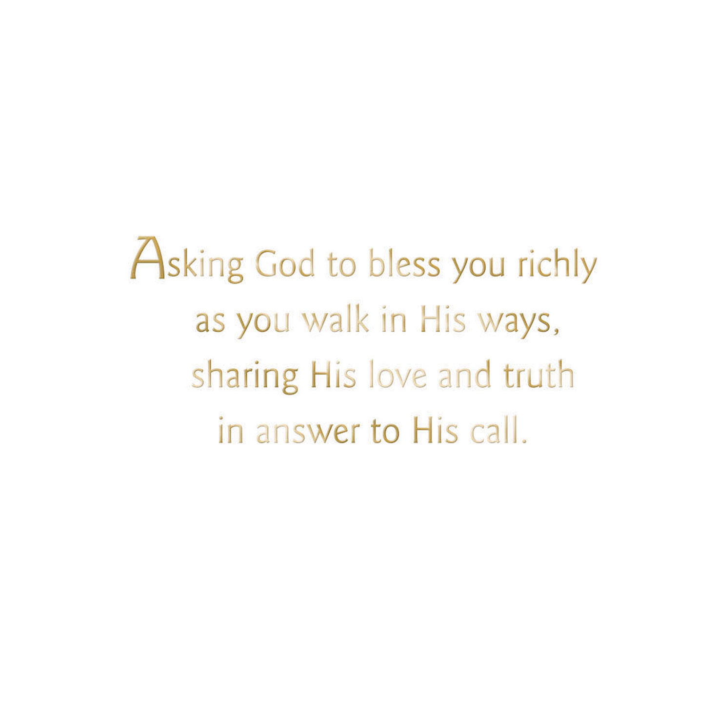 White Dove Priest Ordination Congratulations Card Sentiment image number 3