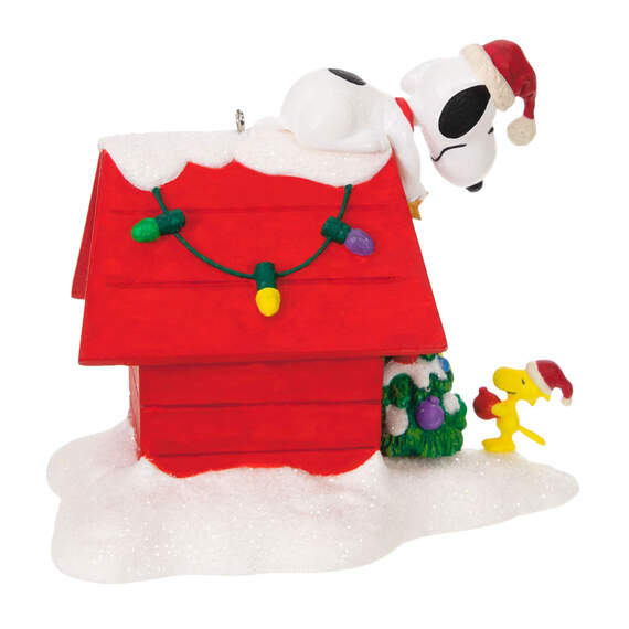 The Peanuts® Gang Deck the Doghouse Musical Ornament With Light, , large image number 6