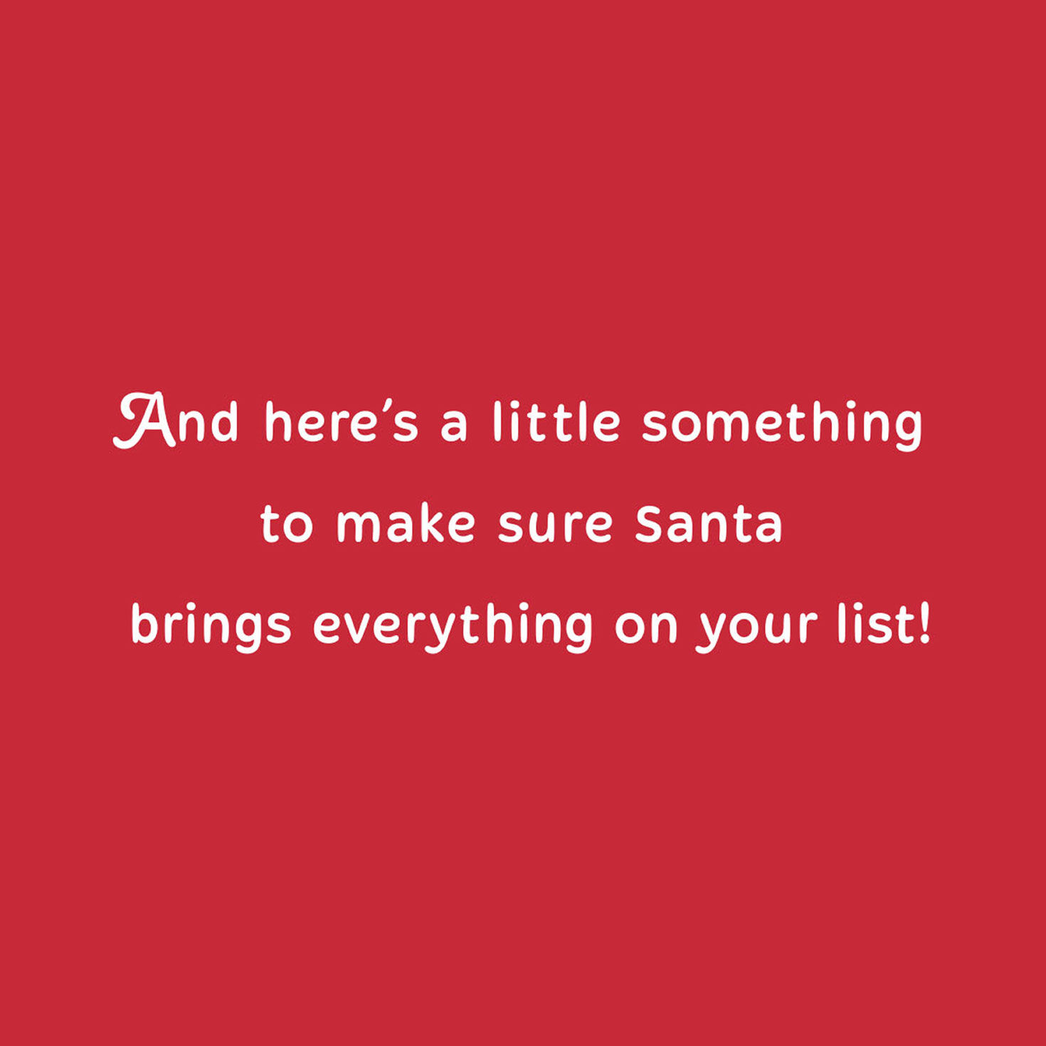 Here Comes Santa Claus Money Holder Christmas Card, , large image number 2