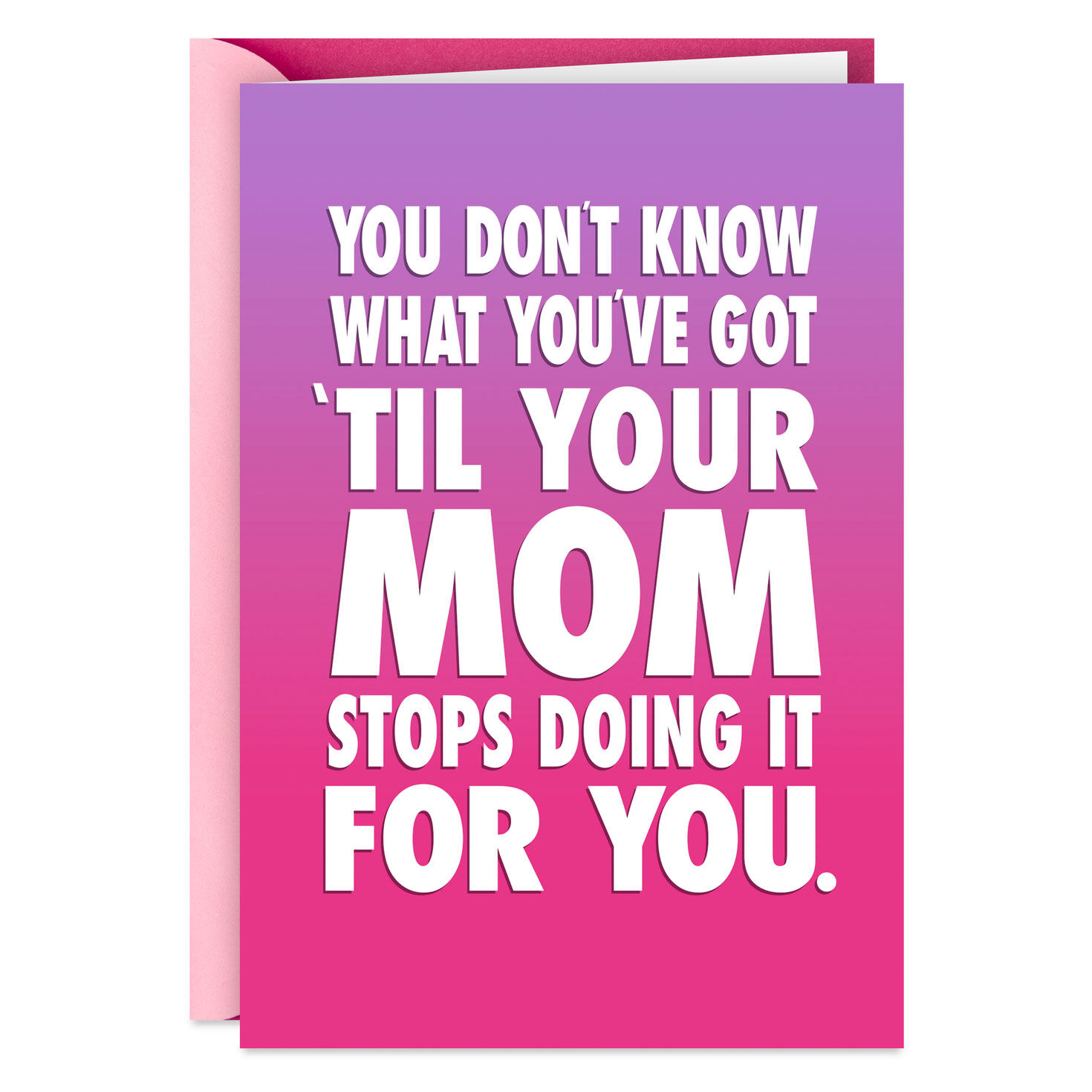 Ombre Purple to Pink Mother's Day Card  image number 1