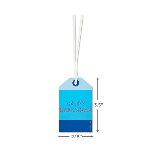 Tree of Life Shades of Blue Hanukkah Gift Tags, Pack of 8, 