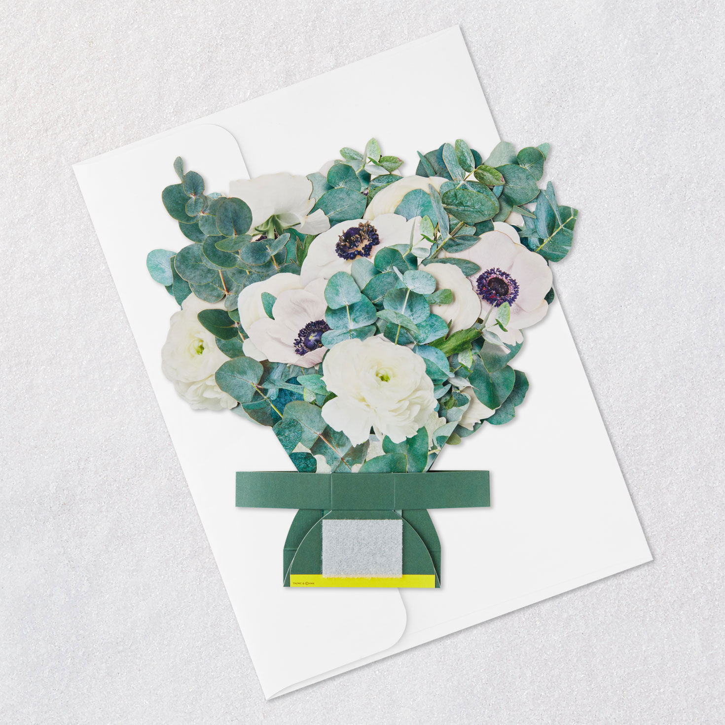 Build-a-Bouquet White and Green Pop-Up Paper Flowers, White and Green Flowers, large image number 8