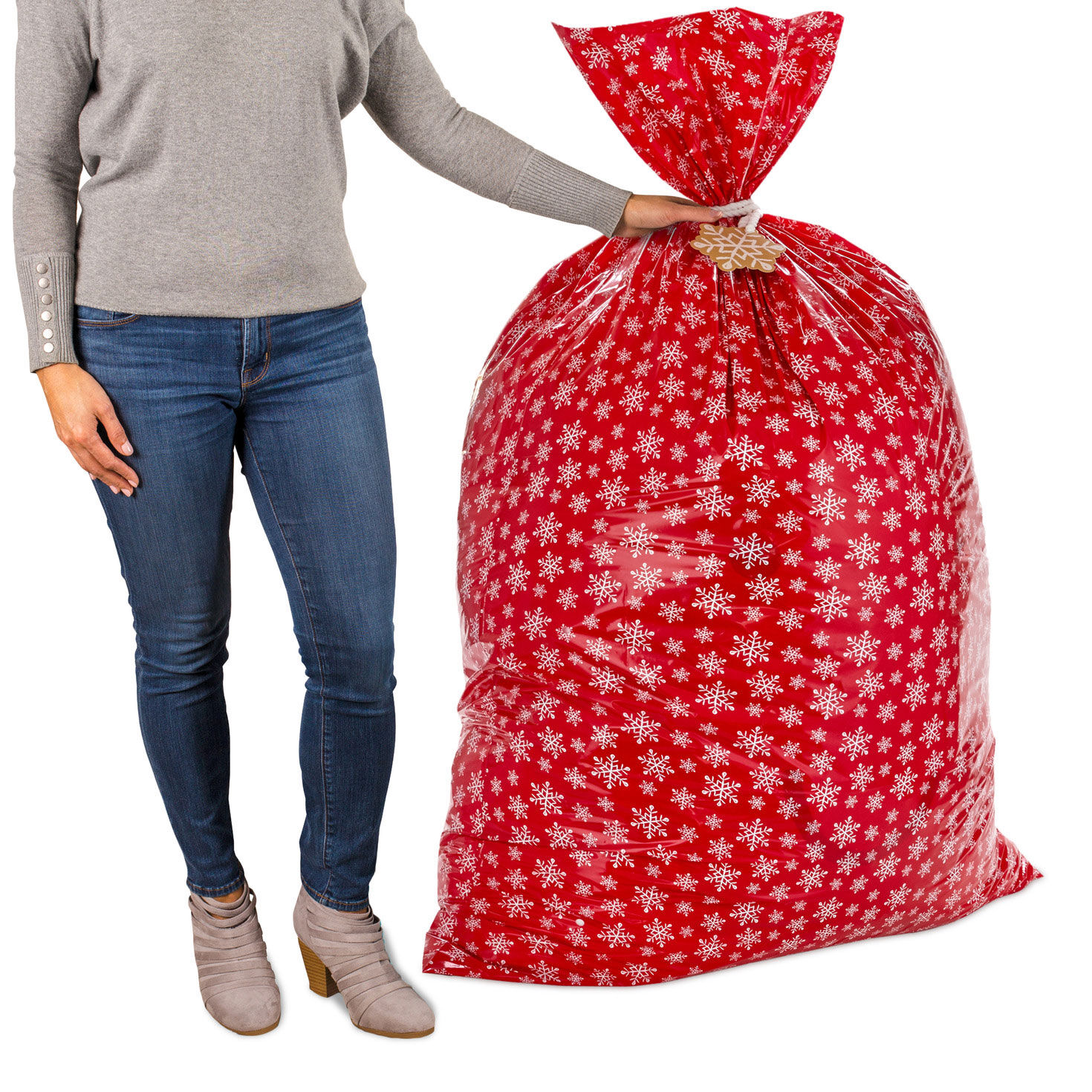 Giant plastic christmas gift bags outlet