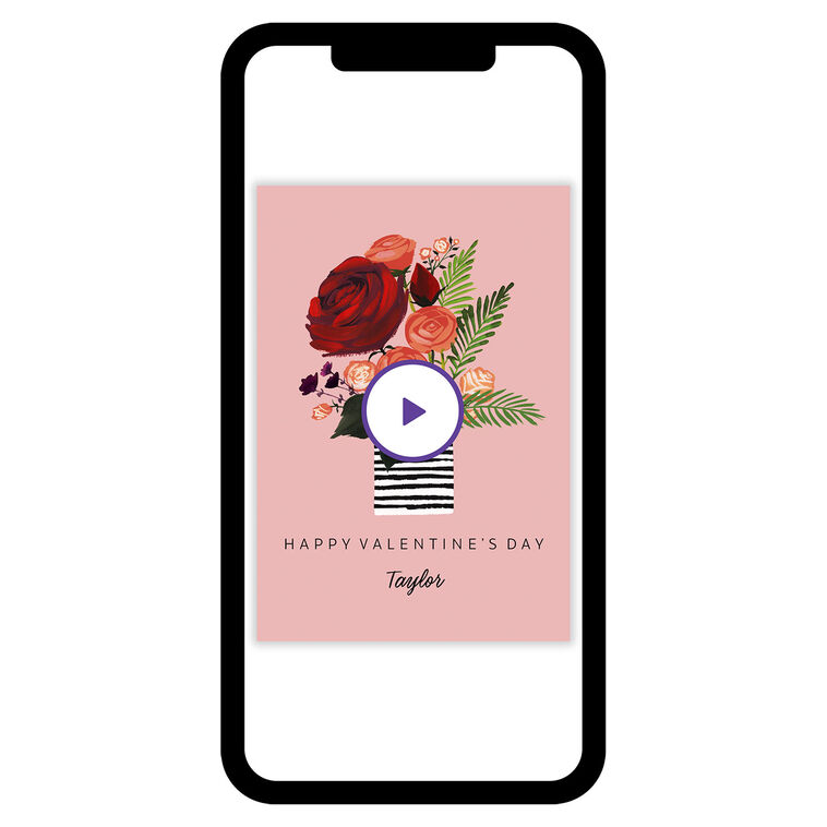 Vase of Roses eCard