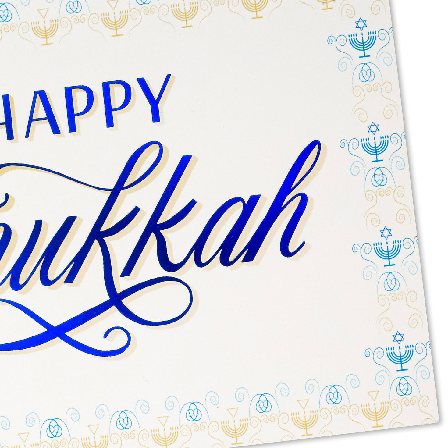 Menorahs and Doves Hanukkah Cards Bulk Pack Cover Detail image number 5