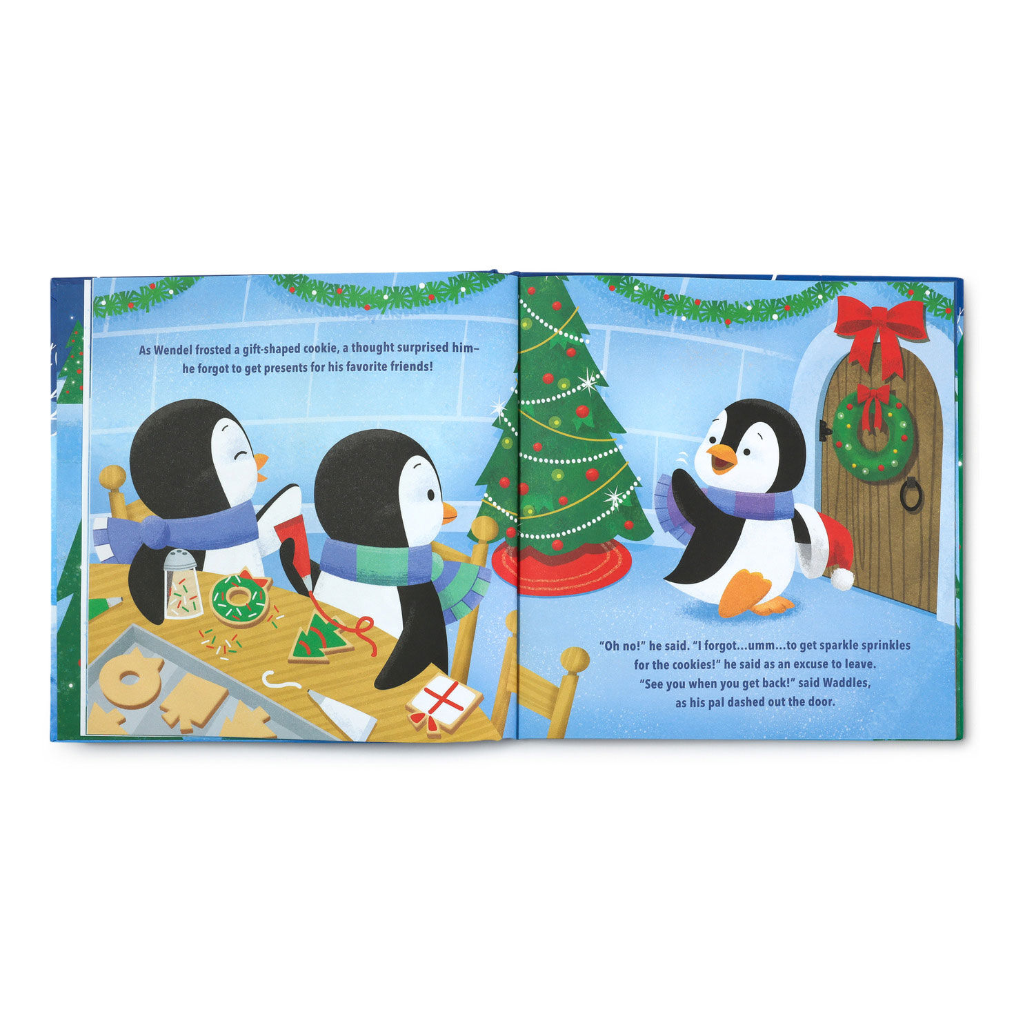 The Very Best Christmas Gift Playful Penguins Book open spread image number 4