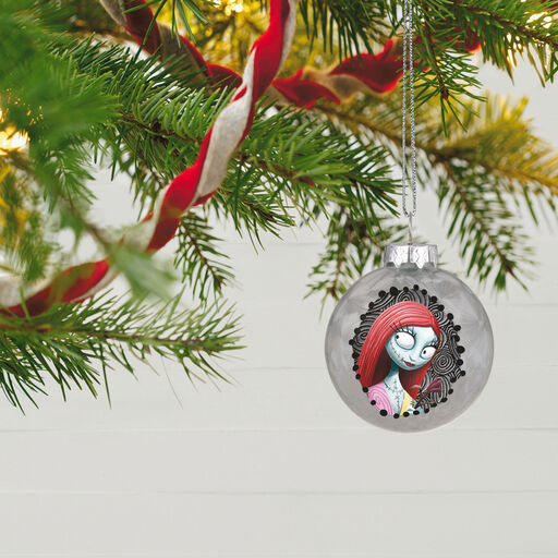 Disney Tim Burton's The Nightmare Before Christmas Halloween Town Glass Ornaments, Set of 9, 