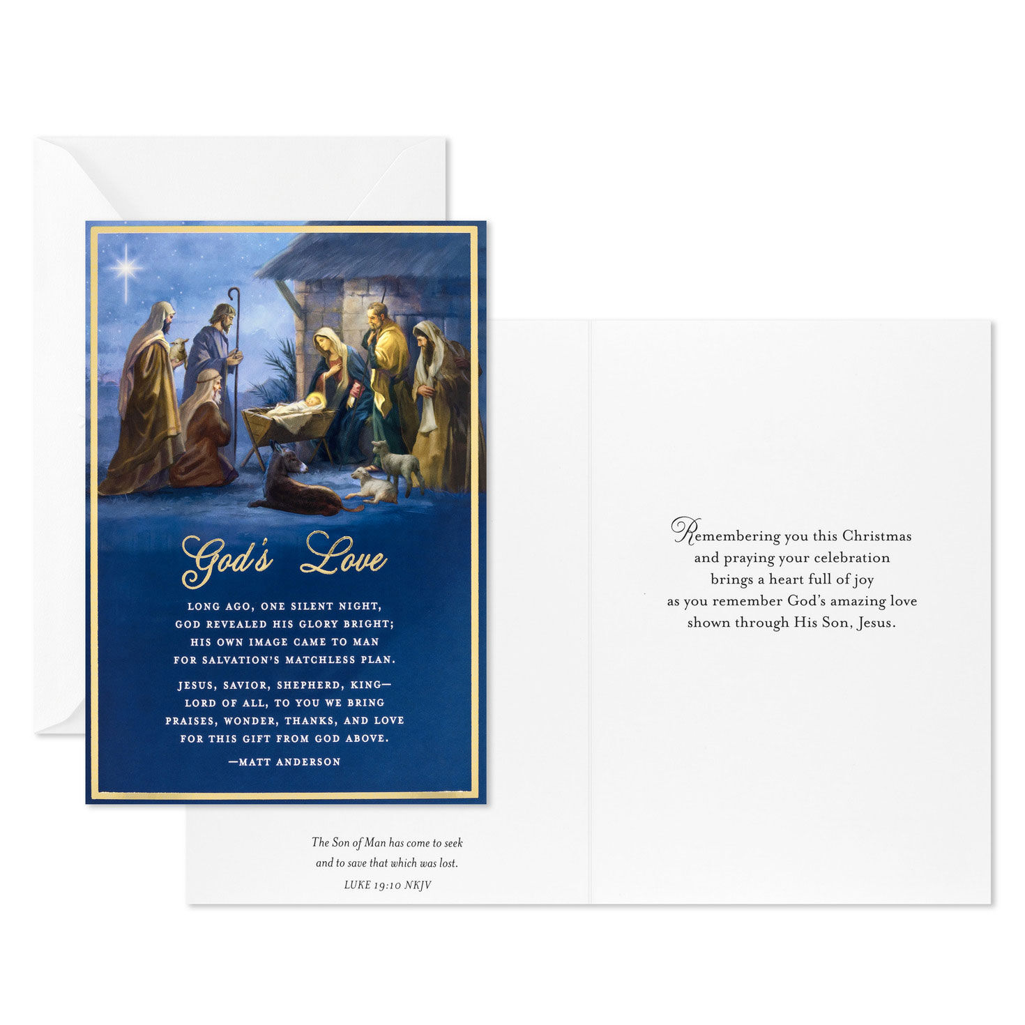 Nativity DaySpring Religious Christmas Cards Card Front with Sentiment image number 3