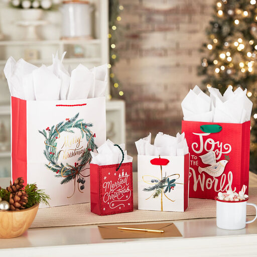 4.6" Merriest Christmas on Red Gift Card Holder, 