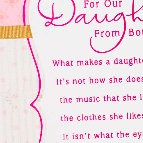 A Daughter As Wonderful As You Birthday Card From Both of Us, , large image number 5