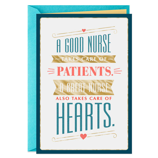 Taking Care of Hearts Nurses Day Card, 