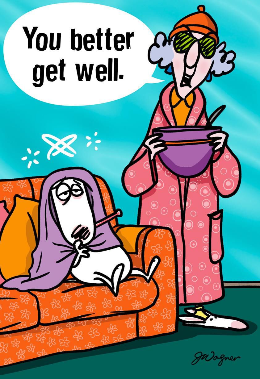 Maxine Healing Thoughts Funny Get Well Card Greeting Cards Hallmark